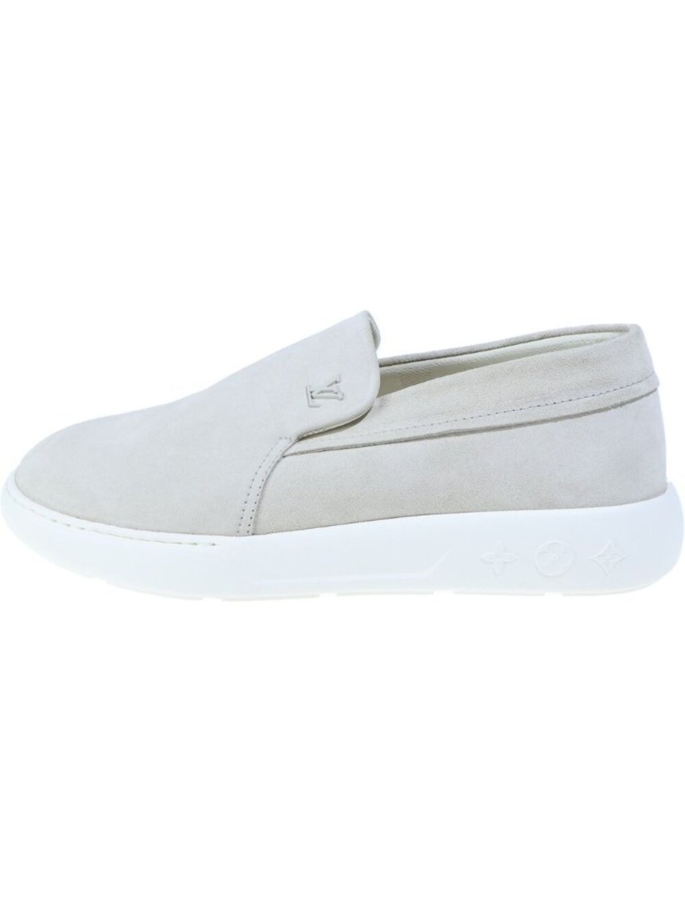 Louis Vuitton LV Pacific Loafer Line Suede Leather Loafers Slip-on Gray